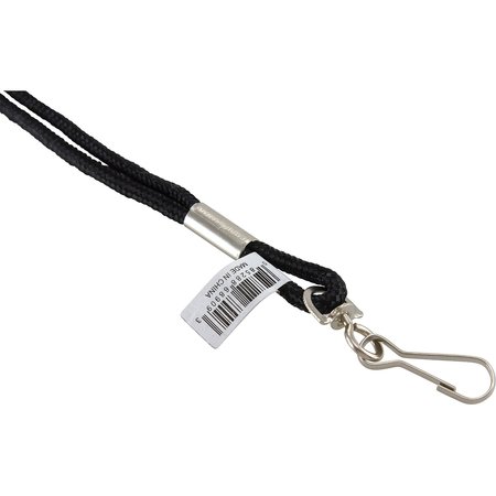 Sicurix Rope Lanyard with Hook, 36", Nylon, Black BAU68909